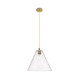 Crown Point 1 Light Berkshire Cord Pendant 12 Inch Wide by Innovations - 434-1P-GBC-12_P
