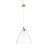 Crown Point 1 Light Berkshire Cord Pendant 16 Inch Wide by Innovations - 434-1P-GBC-16_P
