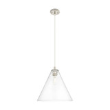 Crown Point 1 Light Berkshire Cord Pendant 16 Inch Wide by Innovations - 434-1P-GBC-16_P