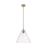 Crown Point 1 Light Stem Pendant 11.25 Inch and 12 Inch Wide by Innovations - 434-1S-GBC-12_P