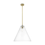Crown Point 1 Light Berkshire Stem Pendant 16 Inch Wide by Innovations - 434-1S-GBC-16_P