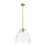 Crown Point 1 Light Stem Pendant 11.25 Inch and 12 Inch Wide by Innovations - 434-1S-GBD-12_P