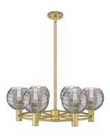 Crown Point 6 Light Stem Chandelier 8.28 Inch X 26 Inch Wide by Innovations - 434-6CR-G12-6_P
