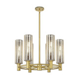 Crown Point 6Light Stem Chandelier 15.25 Inch X 24 Inch Wide by Innovations - 434-6CR-G434-12_P