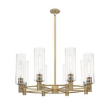 Crown Point 8Light Stem Chandelier 15.25 Inch X 32 Inch Wide by Innovations - 434-8CR-G434-12_P