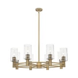 Crown Point 8Light Stem Chandelier 10.38 Inch X 32 Inch Wide by Innovations - 434-8CR-G434-7_P