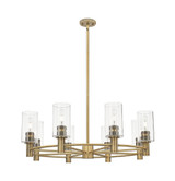 Crown Point 8Light Stem Chandelier 10.38 Inch X 32 Inch Wide by Innovations - 434-8CR-G434-7_P