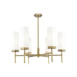 Blakeley 6 Light Stem Chandelier 15.38 Inch and 32 Inch Wide by Innovations - 463-6CR-G463-12_P