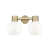 Lawton Sphere 2 Light Bath Vanity 9.63 Inch X 15.5 Inch Wide by Innovations - 464-2W-G464B-7_P