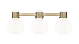 Lawton Sphere 3 Light Bath Vanity 9.63 Inch and 24 Inch Wide by Innovations - 464-3W-G464B-7_P