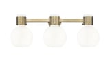 Lawton Sphere 3 Light Bath Vanity 9.63 Inch and 24 Inch Wide by Innovations - 464-3W-G464B-7_P