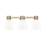 Lawton Bell 3 Light Bath Vanity 10 Inch Tall X 24 Inch Wide by Innovations - 464-3W-G464D-7_P