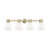 Lawton Bell 4 Light Bath Vanity 10 Inch Tall X 34 Inch Wide by Innovations - 464-4W-G464D-7_P