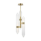 Langston 277V 21.6W 1 LED Small Pendant by Visual Comfort Modern - 700TDLGSN10BR-LED927-277