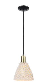 Natural Ballston Dome 1 Light Cord Mini Pendant 7.5 Inch by Innovations - 716-1P-NBD-75_P