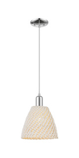 Natural Ballston Dome 1 Light Cord Mini Pendant 11.95 Inch by Innovations - 716-1P-NBD-9_P