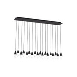 Turret 18 Light Mini Chandelier by VC Modern 700TRSPTRT18TB-LED930277