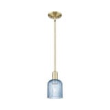 Bridal Veil 1Light Stem Mini Pendant 9.63 Inch X 5 Inch Wide by Innovations - 716-1S-G559-5_P