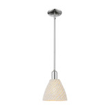 Natural Ballston Dome 1 Light Stem Mini Pendant 7.5 Inch by Innovations - 716-1S-NBD-75_P