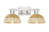 Natural Ballston Dome 2Light Basket Bath Vanity 16 Inch Wide by Innovations - 716-2W-NBD2-7_P