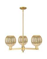 Preston 3 Light Stem Chandelier 12 Inch and 17.63 Inch Wide by Innovations - 716-3CR-G458-7_P