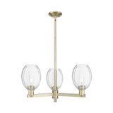 Preston 3 Light Stem Chandelier 12.75 Inch X 17.63 Inch Wide by Innovations - 716-3CR-G459-6_P