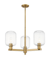 Preston 3 Light Stem Jar Chandelier 17.63 Inch Wide by Innovations - 716-3CR-G460-7_P