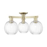Preston 3 Light Semi Flush Mount 11.88 Inch X 24.5 Inch Wide by Innovations - 716-3F-G458-7_P