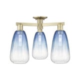Brookhaven Almond 3 Light Semi Flush Mount 23.5 Inch Wide by Innovations - 716-3F-G480-6_P