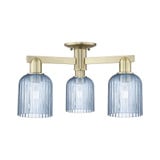 Bridal Veil 3Light Semi Flush Mount 11 Inch X 22.5 Inch Wide by Innovations - 716-3F-G559-5_P