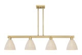 Natural Ballston Dome 4 Light Stem Hung Island 48 Inch Wide by Innovations - 716-4I-NBD-75_P