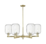 Preston 6 Light Stem Jar Chandelier 23.88 Inch Wide by Innovations - 716-6CR-G460-7_P