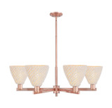 Natural Ballston Dome 6 Light Chandelier 23.88 Inch Wide by Innovations - 716-6CR-NBD-75_P