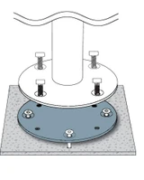Concrete Mount Kit for JCP401 and JCP501 by Jardinico - JCB-MKC25