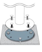Concrete Mount Kit for JCP401 and JCP501 by Jardinico - JCB-MKC25