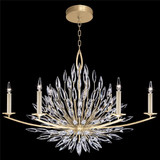 Lily Buds 6 Light Oval Chandelier by Fine Art - 883240