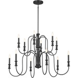 Karthe 12 Light Oversized 2 Tier Chandelier by Kichler - 52472
