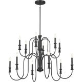 Karthe 12 Light Oversized 2 Tier Chandelier by Kichler - 52472