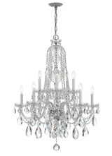 Traditional Crystal 10 Light Large Chandelier by Crystorama - 1110
