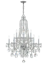 Traditional Crystal 10 Light Large Chandelier by Crystorama - 1110