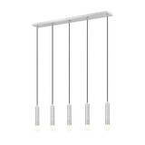 Stari 5 Light Linear Chandelier 11 Inch Tall and 4.75 Inch Wide by Z Lite - 1956P-5L