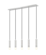 Stari 5 Light Linear Chandelier 11 Inch Tall and 4.75 Inch Wide by Z Lite - 1956P-5L