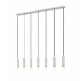 Stari 7 Light Linear Chandelier 11 Inch Tall and 4.75 Inch Wide by Z Lite - 1956P-7L