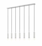 Stari 7 Light Linear Chandelier 11 Inch Tall and 4.75 Inch Wide by Z Lite - 1956P-7L