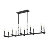 Kaden 10 Light Linear Chandelier 16 Inch Tall and 12 Inch Wide by Z Lite - 3045-10L