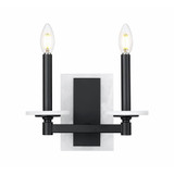 Kaden 2 Light Wall Sconce 9 Inch Tall and 11 Inch Wide by Z Lite - 3045-2S