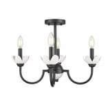 Allistair 4 Light Semi Flush Mount 14.5 Inch Tall X 20 Inch Wide by Z Lite - 352-4S