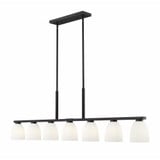 Naya 7 Light Linear Chandelier 18.25 Inch Tall and 64 Inch Wide by Z Lite - 7518-7L