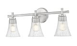 Belle 3 Light Bath Vanity 10 Inch Tall and 24 Inch Wide by Z Lite - 7519-3V