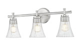 Belle 3 Light Bath Vanity 10 Inch Tall and 24 Inch Wide by Z Lite - 7519-3V